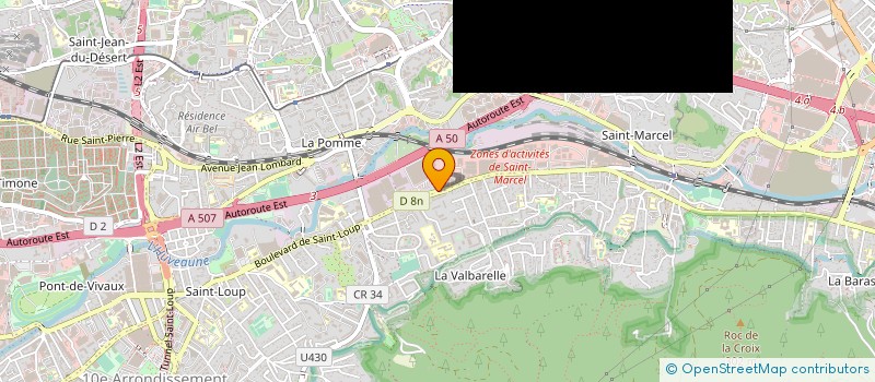 localisation de l'entreprise ROUGE PISCINE à MARSEILLE