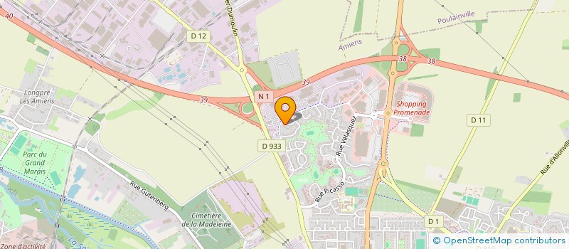 localisation de l'entreprise ROUGE PIVOINE à AMIENS