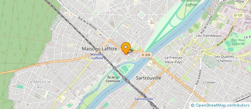 localisation de l'entreprise ROUGE SAVEURS  MAISONS-LAFFITTE