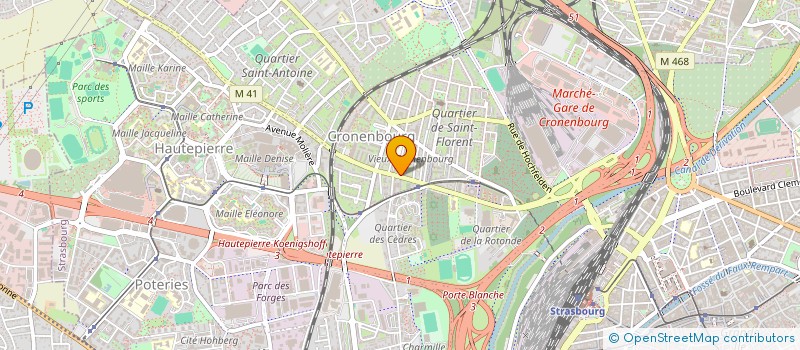localisation de l'entreprise ROUGE TOMATE à STRASBOURG