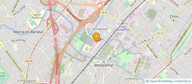 localisation de l'entreprise ROUGEGORGE LINGERIE  WASQUEHAL