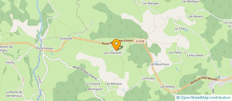 localisation de l'entreprise ROUGELOT CHATELAIN DEVIN à ARLEUF