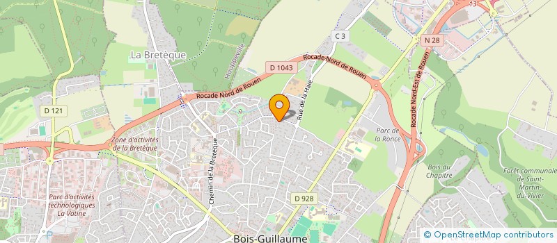 localisation de l'entreprise ROUGEMARE à BOIS-GUILLAUME