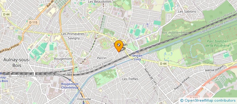 localisation de l'entreprise ROUGEMONT  SEVRAN