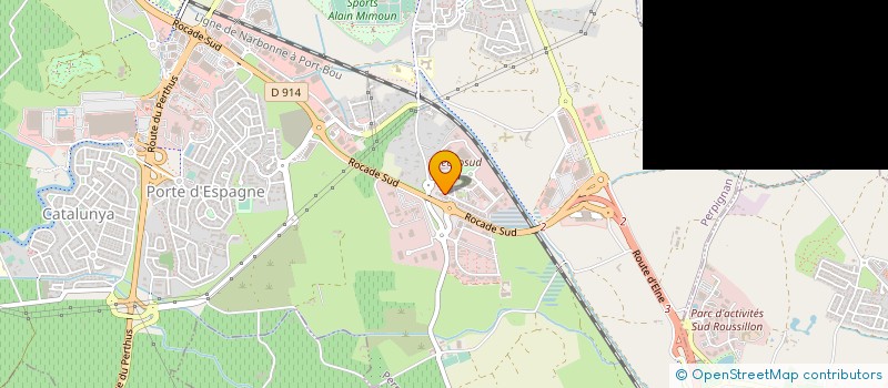 localisation de l'entreprise ROUGEMONT à PERPIGNAN