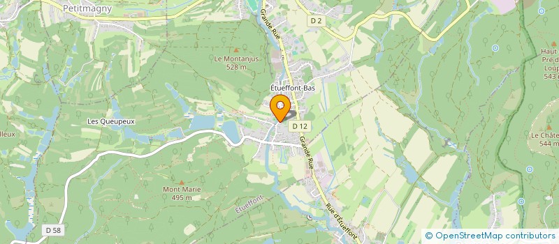 localisation de l'entreprise ROUGEMONT à ETUEFFONT