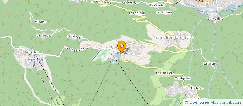 localisation de l'entreprise ROUGEMONTAGNE à COURCHEVEL