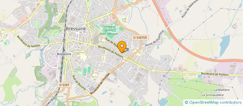 localisation de l'entreprise ROUGER-DEBARRE  BRESSUIRE