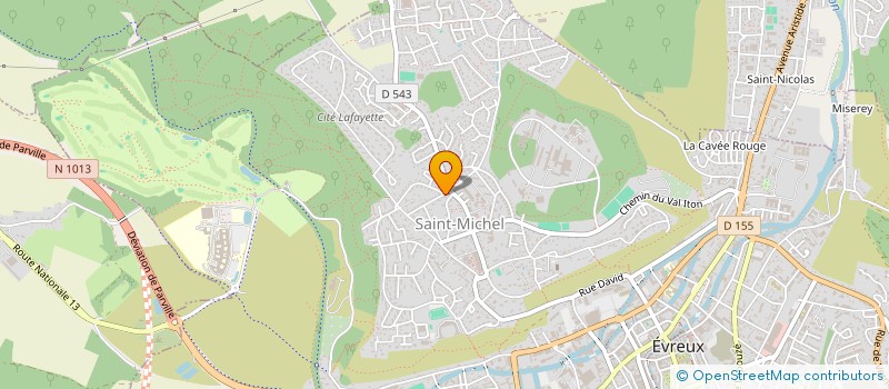 localisation de l'entreprise ROUGER-HASCOET à EVREUX