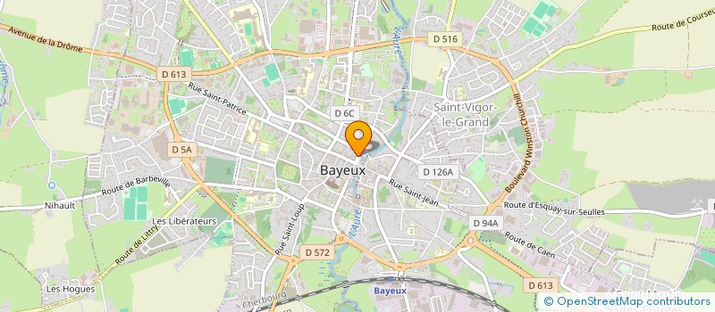 localisation de l'entreprise ROUGEREAU  BAYEUX