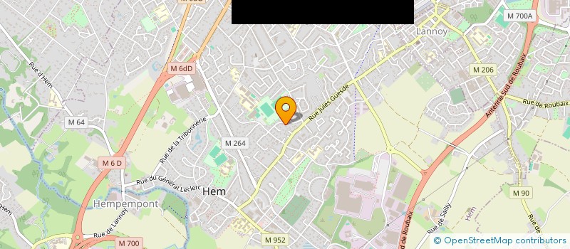 localisation de l'entreprise ROUGES BARRES ENTREPRISES  HEM