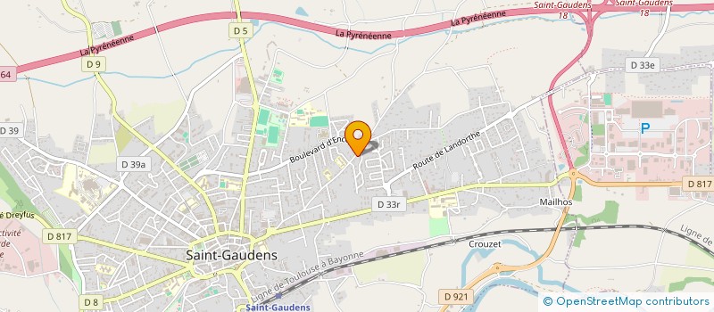 localisation de l'entreprise ROUGES IMMO  SAINT-GAUDENS