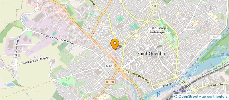 localisation de l'entreprise ROUGET & BEN CONSTRUCTION à SAINT-QUENTIN
