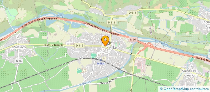 localisation de l'entreprise ROUGET DE L'ISLE  MILLAS