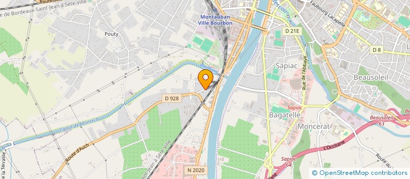 localisation de l'entreprise ROUGET DE L'ISLE  MONTAUBAN