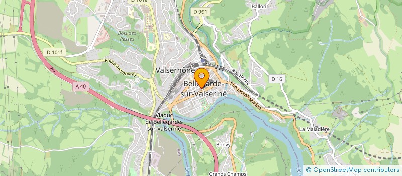 localisation de l'entreprise ROUGET MC à VALSERHONE