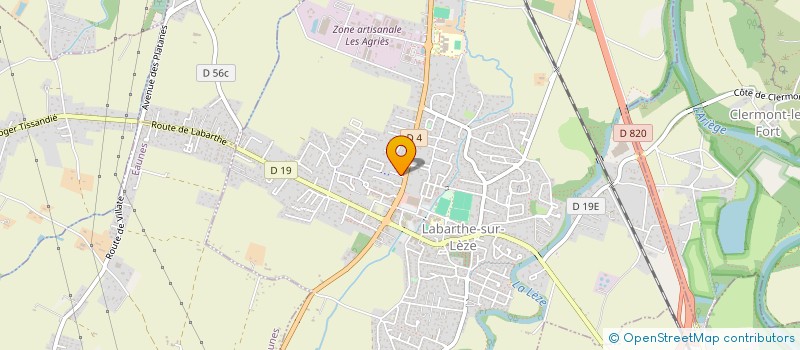 localisation de l'entreprise ROUGIE IMMO  LABARTHE-SUR-LEZE