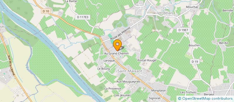 localisation de l'entreprise ROUGIE PLOMBERIE  SAINT-MAIXANT