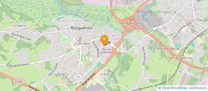 localisation de l'entreprise ROUGIER à BOUGUENAIS
