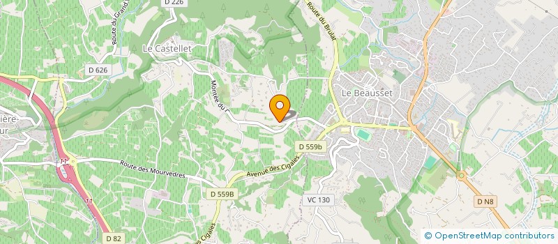 localisation de l'entreprise ROUGIER à LE CASTELLET