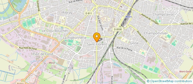 localisation de l'entreprise ROUGIER AFRIQUE INTERNATIONAL  NIORT