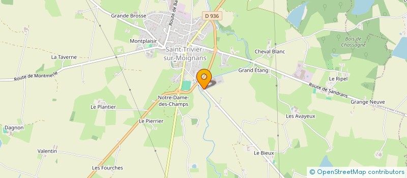 localisation de l'entreprise ROUGIER CONSTRUCTIONS METALLIQUES  SAINT-TRIVIER-SUR-MOIGNANS