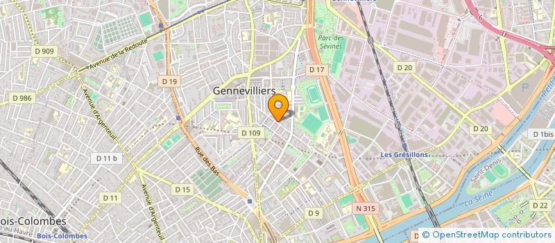 localisation de l'entreprise ROUICHI COACH SERVICES  GENNEVILLIERS