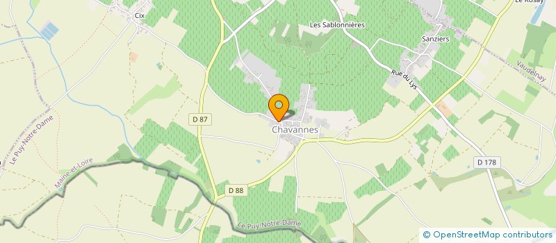 localisation de l'entreprise ROUILLIER  LE PUY-NOTRE-DAME