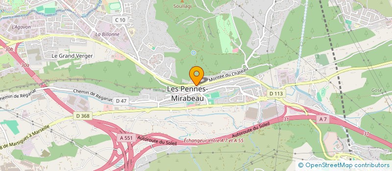 localisation de l'entreprise ROUJAJO à LES PENNES-MIRABEAU
