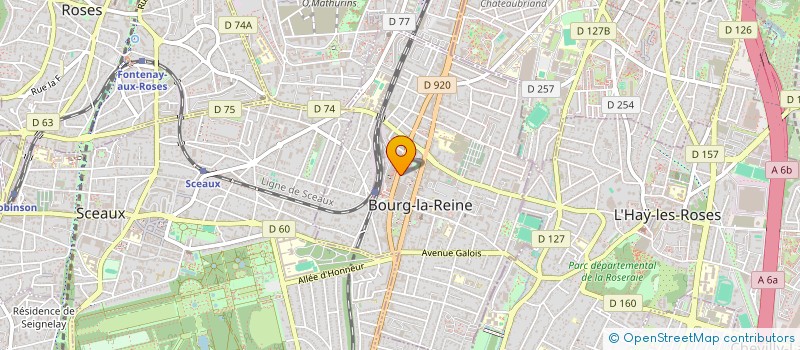 localisation de l'entreprise ROUJANA à BOURG-LA-REINE