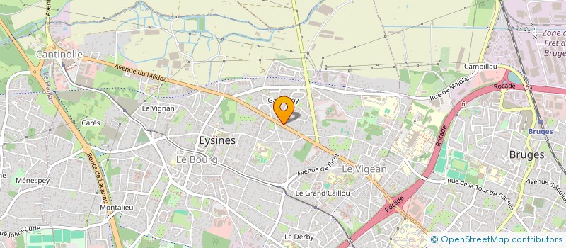 localisation de l'entreprise ROUJEAN  EYSINES