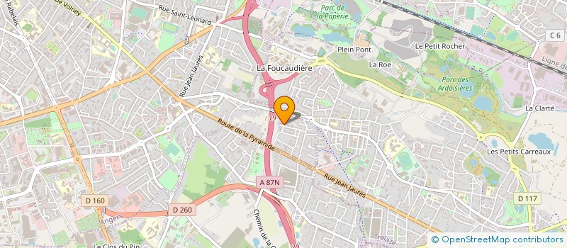 localisation de l'entreprise ROUKS HOLDING à ANGERS