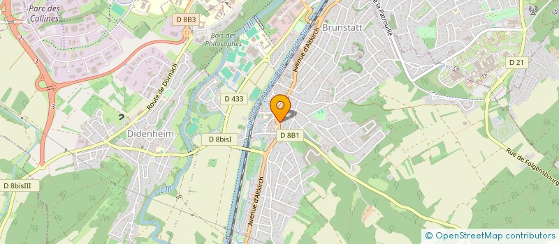 localisation de l'entreprise ROUL'ECOLO  BRUNSTATT-DIDENHEIM