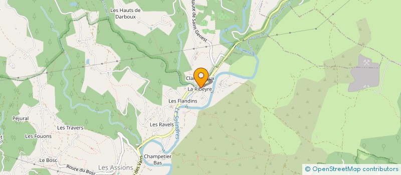 localisation de l'entreprise ROUL' MALBOSC  MALBOSC