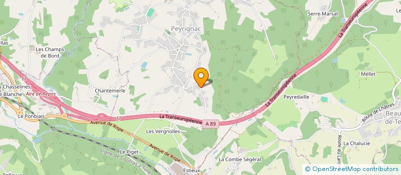 localisation de l'entreprise ROULAND  PEYRIGNAC