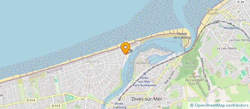 localisation de l'entreprise ROULE AU VENT  CABOURG