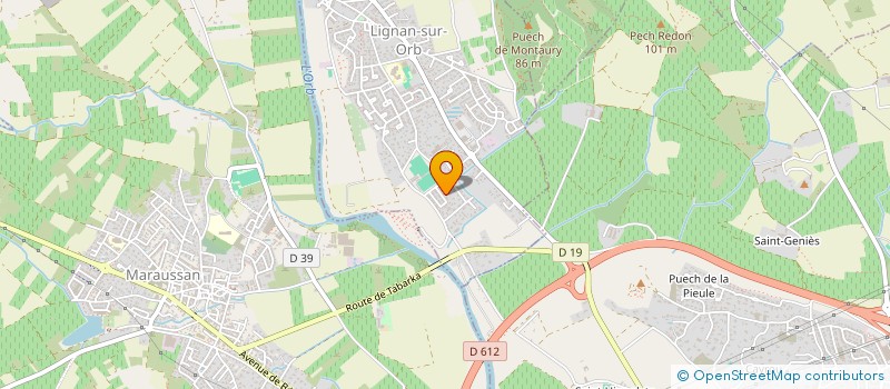 localisation de l'entreprise ROULE BIEN ROULE PLEIN  LIGNAN-SUR-ORB