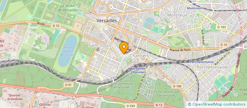 localisation de l'entreprise ROULE GALETTE à VERSAILLES
