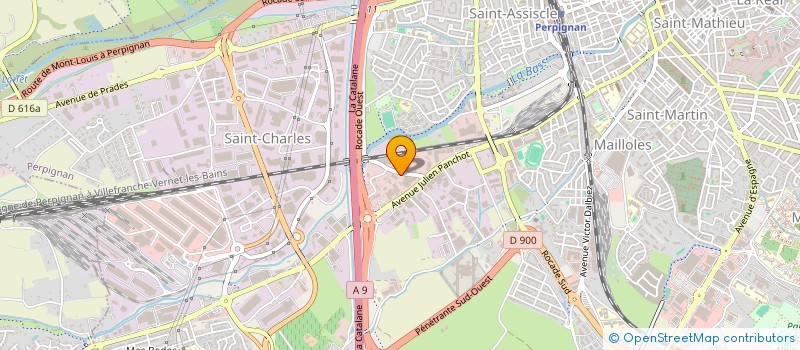 localisation de l'entreprise ROULE MA FRITE 66 à PERPIGNAN