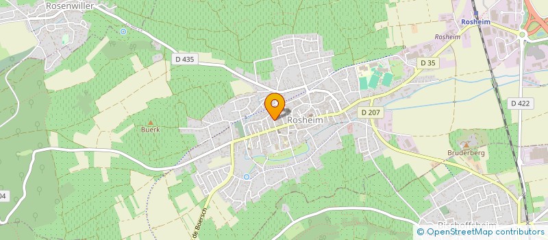 localisation de l'entreprise ROULE MA POULE  ROSHEIM