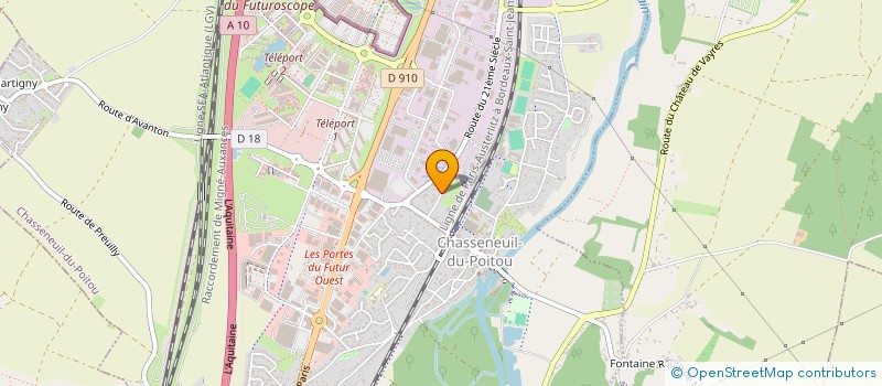 localisation de l'entreprise ROULE MA POULE  CHASSENEUIL-DU-POITOU