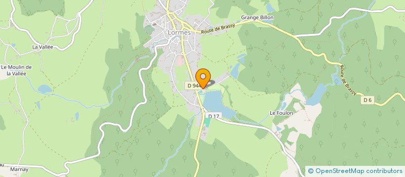 localisation de l'entreprise ROULE MA POULE! ROLLER DISCO CLUB DE LORMES  LORMES