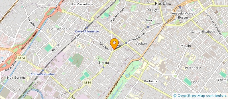 localisation de l'entreprise ROULE MA POULE SASU  CROIX