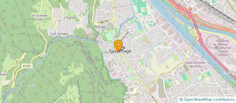 localisation de l'entreprise ROULE SIMONE  SASSENAGE