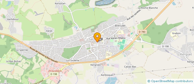 localisation de l'entreprise ROULE TA BOSSE  SARZEAU