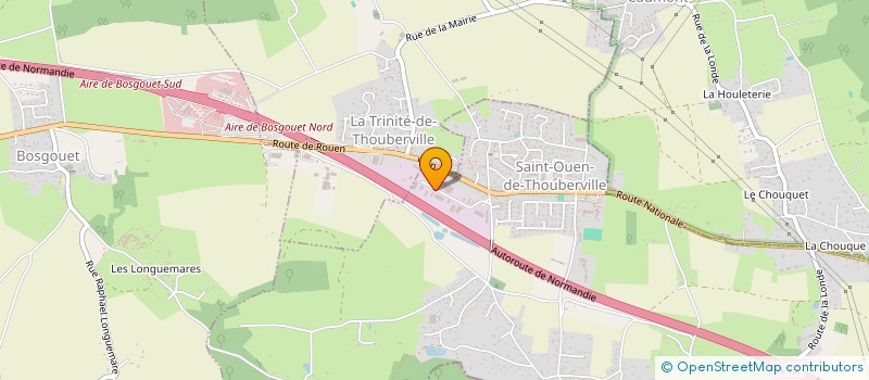 localisation de l'entreprise ROULE-TES-BOUILLETTES.COM à SAINT-OUEN-DE-THOUBERVILLE