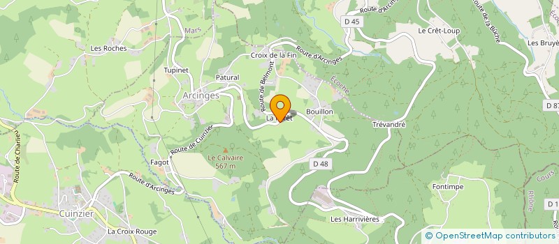 localisation de l'entreprise ROULEBOULE  ARCINGES