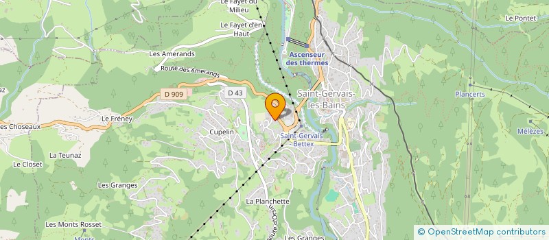 localisation de l'entreprise ROULEEVE  SAINT-GERVAIS-LES-BAINS