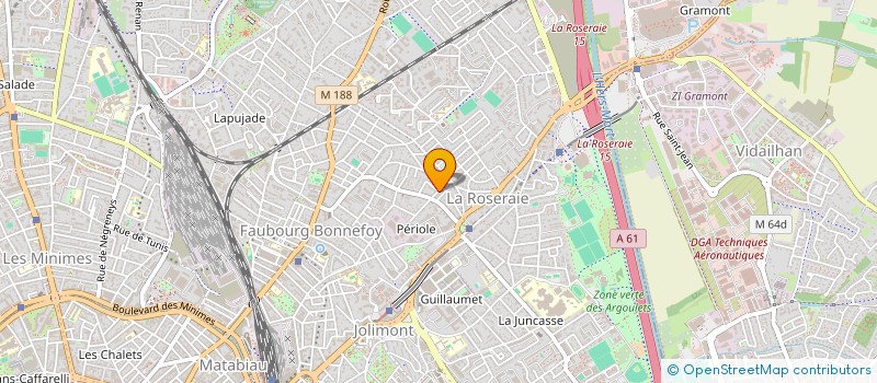 localisation de l'entreprise ROULER DECALE à TOULOUSE