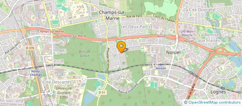 localisation de l'entreprise ROULES, DETENDS-TOI ET DECOUVRES  CHAMPS-SUR-MARNE